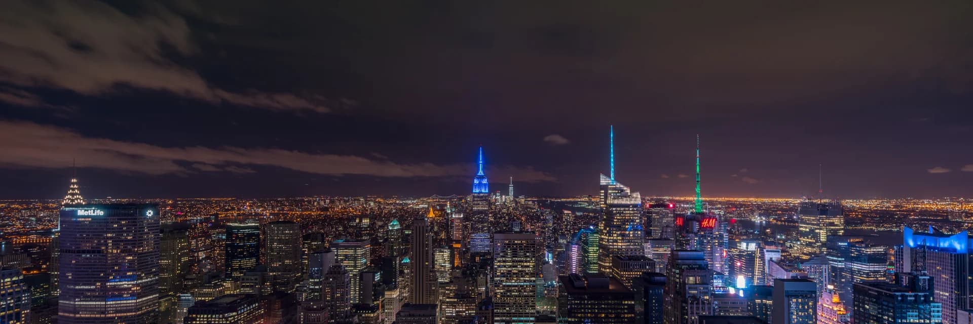 TOP OF THE ROCK AT NIGHT